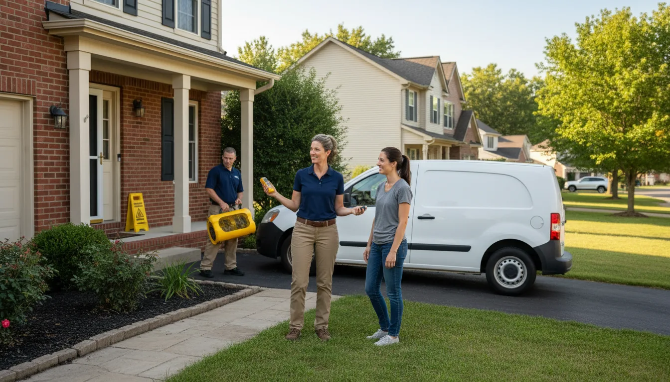 Residential water damage restoration in Ehrenberg, AZ